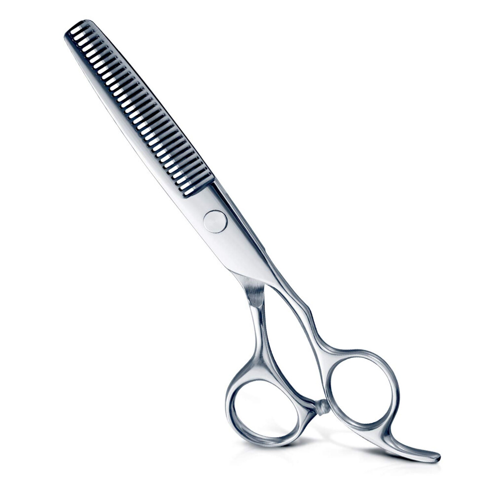 Professional 6.7 Inch Hair Thinning Scissors 440C Steel Barber Texturizing Shears for Salon and Home