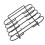TICFOX Black Iron Rib Rack 4 γραμμών χωρητικότητας, συμπαγής, φορητή, ανθεκτική, 8