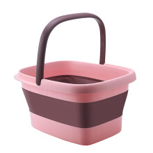 Foldable Foot Soak Tub with Massage Textured Bottom for Home and Travel Spa Relaxation