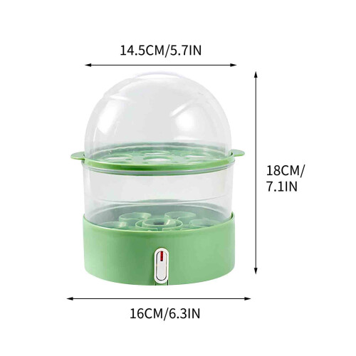 DGOO New Eggs Cooker Home Plastic Multi Layer Steaming 2