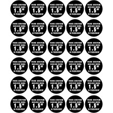 Edible Image Cupcake Topper 1.5" - Upload Photos for Custom Designs on Cakes & Cupcakes - 30/Pack