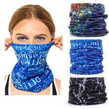 Neck Gaiter Balaclava Mask 3 Pack with UV Protection, Breathable QuickDry Ice Silk for Hiking