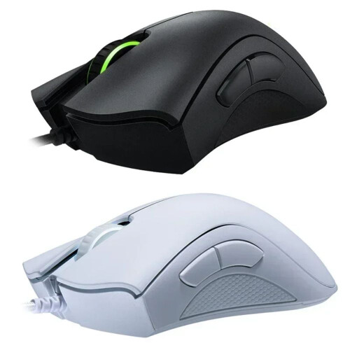 Συμβατό με ενσύρματο ποντίκι παιχνιδιών Razer DeathAdder Essential, οπτικό αισθητήρα 6400 DPI, 5 2