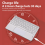 10inches Touchpad Bluetooth Keyboard Compatible with Windows, IPadOS, Android, and IOS English White 4