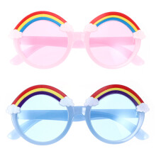 2 Pcs Child Sunglasses Coloured Novelty Party Decorative Eyeglasses