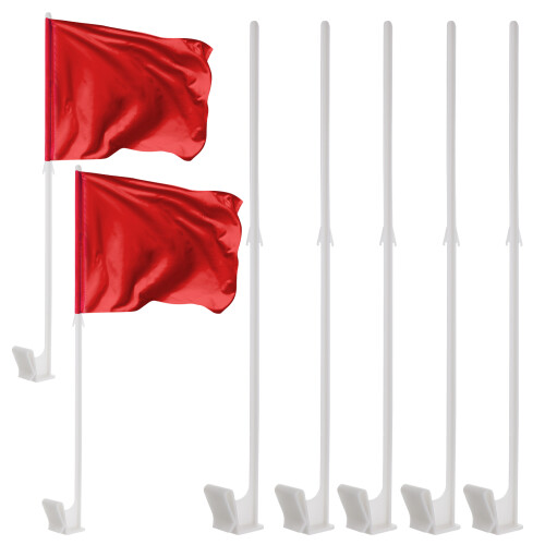 36 Pcs Flagpole Stand Plastic White Cassette Window