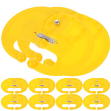 30Pcs Durable Plastic Calf Weaner Rings Yellow Cattle Equipment