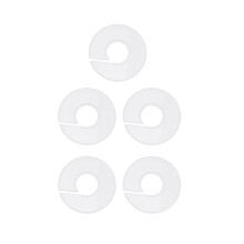 15Pcs White Clothes Size Buckles for Clothing Hangers Use