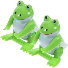6Pcs Cartoon Frog Clockwork Toys Durable ABS Wind-Up Animal Playthings