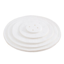 500 Pcs Round Steamer Papers Disposable Silicone Liners For Buns 7.5 Cm