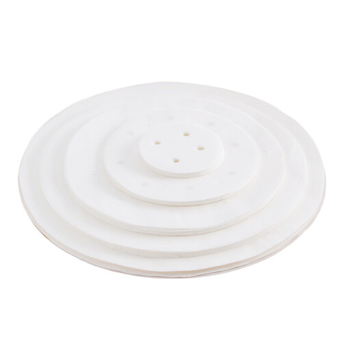 500 Pcs Round Steamer Papers Disposable Silicone Liners For Buns 7.5 Cm