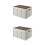 Set Of 2 Collapsible Lidded Storage Bin Quilt Box 10