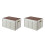 Set Of 2 Collapsible Lidded Storage Bin Quilt Box 5