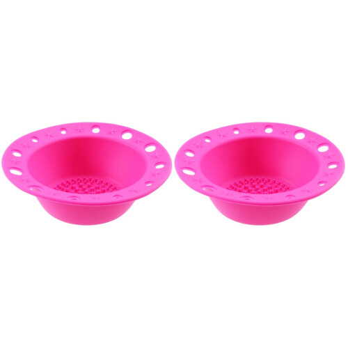 2 Pcs Makeup Brush Cup Make Up 1
