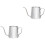 2 Pcs Coffee Pot Container Stainless Steel Gooseneck 3