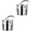 Terrarium 2 Pack Rust-Proof Ice Bucket Making Stainless Steel 3