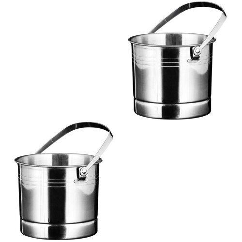 Terrarium 2 Pack Rust-Proof Ice Bucket Making Stainless Steel 2