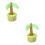 2 Count Inflatable Palm Tree Cooler Summer Pool Party Decorations 2