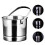 Terrarium 2 Pack Rust-Proof Ice Bucket Making Stainless Steel 10