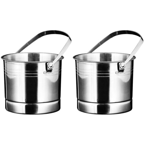 Terrarium 2 Pack Rust-Proof Ice Bucket Making Stainless Steel 1