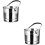 Terrarium 2 Pack Rust-Proof Ice Bucket Making Stainless Steel 6