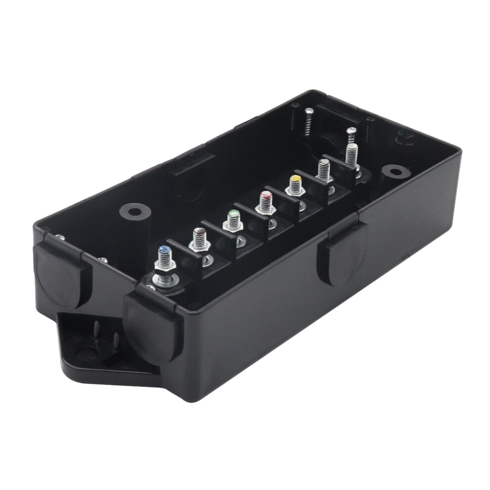 3Pcs Trailer Junction Box Abs+Alloy Weatherproof Power Electrical Box 3622921652464