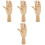 4Pcs Jointed Wooden Hand Models for Sketching Creative Beige Decor 5