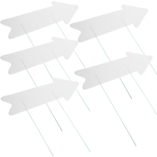 25 Pcs Lawn Sign Plastic White The Sign 1