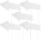 25 Pcs Lawn Sign Plastic White The Sign 3
