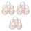 9 Pcs Pacifier Box Dust Cover Pp Newborn Storage Box 7