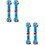 4 Pcs Steering Gear Pull Rod Car Model Alloy 6