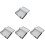 4Pcs Foldable Under Bed Storage Bags Black Non-Woven Clothes Organizer 3