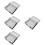 4Pcs Foldable Under Bed Storage Bags Black Non-Woven Clothes Organizer 8