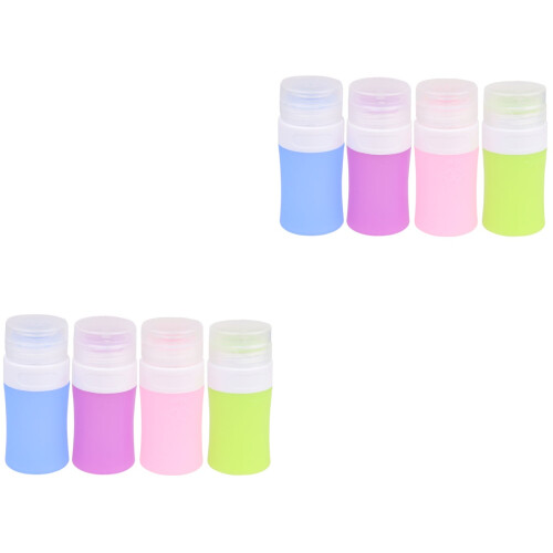 8Pièces Flacons Sub Bottle Cosmétiques Silicone Durables Et Portables 2