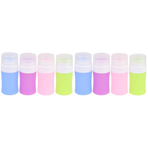 8Pièces Flacons Sub Bottle Cosmétiques Silicone Durables Et Portables 1