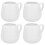12 Pcs Sauce Spoon Man Ceramics Salad Dressing White 8
