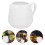 12 Pcs Sauce Spoon Man Ceramics Salad Dressing White 2