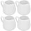 12 Pcs Sauce Spoon Man Ceramics Salad Dressing White 5