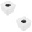 2 Pieces Microphone Isolation Flag Cube Camera Holder White 7
