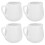 12 Pcs Sauce Spoon Man Ceramics Salad Dressing White 6