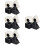 4 Sets Microphone Logo Portable Sponge Black Frame 7