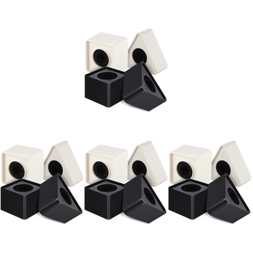 4 Sets Microphone Logo Portable Sponge Black Frame 1