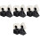 4 Sets Microphone Logo Portable Sponge Black Frame 3
