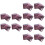 75 Pcs Bag Rose Gold Water Proof 4