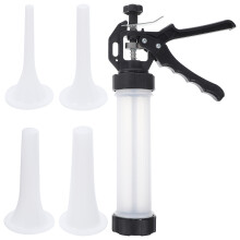 manual sausage stuffer stainless steel meat stuffing tool black