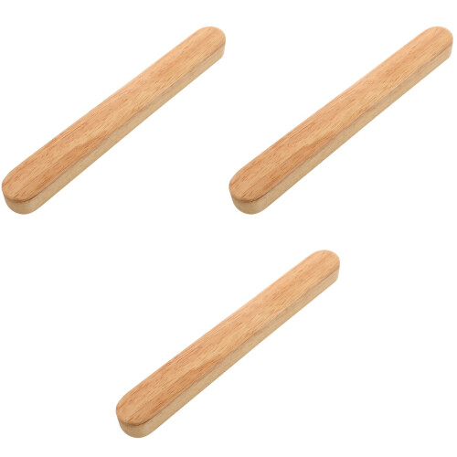 3 Pcs Chopstick Storage Box With Lid Case Wood Holder 2