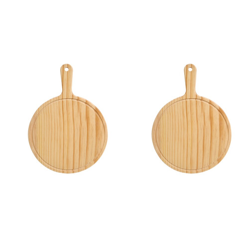 2 Count Wooden Board With Handle Pizza Paddle For Oven 1