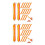 Generic Elegant Wedding Table Number Holders 6pcs Place Card Holders For Identification 9