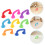 16Pcs Kids Pretend Phone Toy Plastic Assorted Colors for Learning Play 10