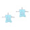 2pcs Baby Bath Mat Newborn Bracket Tub Granules 2